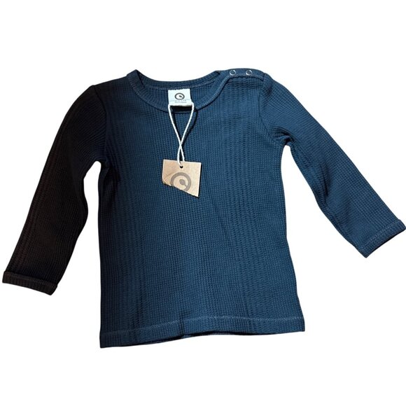 Musli Cozy Me Drop Shoulder Long Sleeve T, Night Blue 6-9 Months NWT - Picture 2 of 4